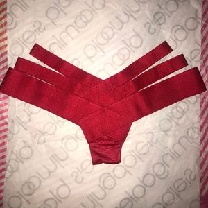 Victoria’s Secret Very Sexy Cheeky Banded Strappy Panty Red